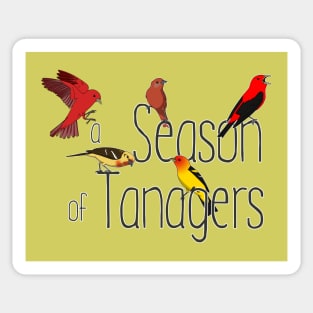 Collective Nouns - Tanagers Sticker